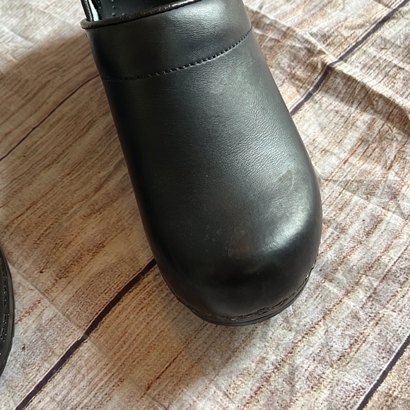 Dansko | women’s clog shoe size 37 6.5 - 7 black leather - Picture 6 of 17